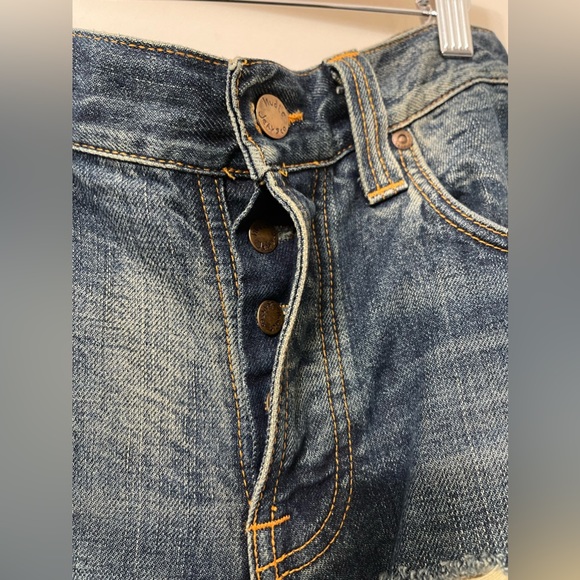 Nudie Jeans Co. Frayed Open-Cut High-Waist Women Jeans Size 30/34 - Picture 9 of 13